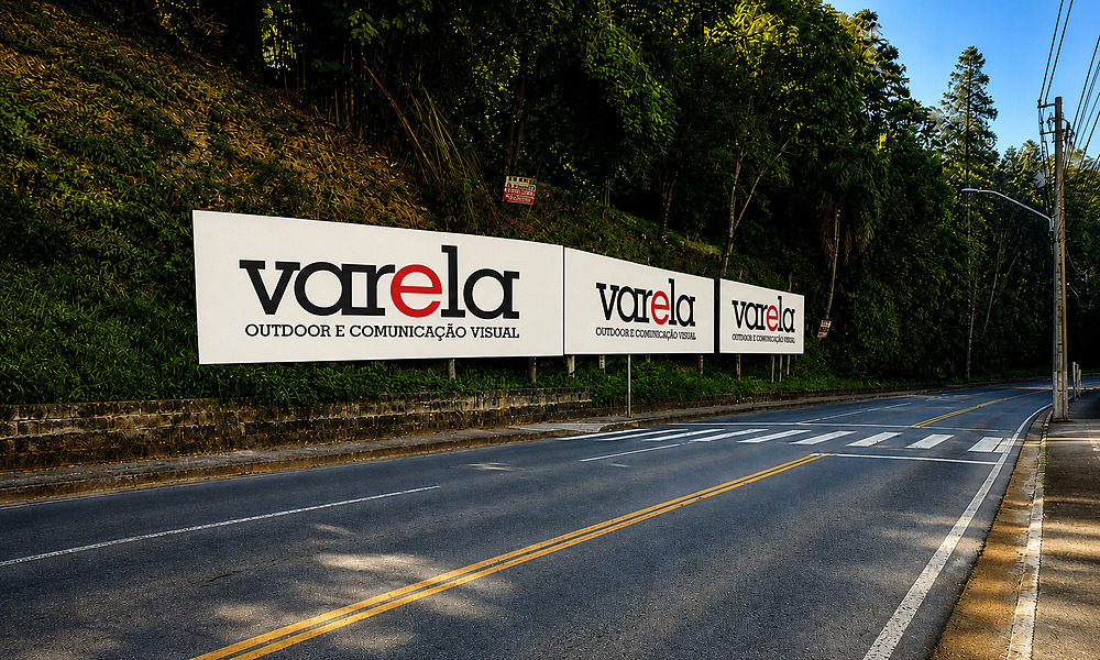 Outdoor Simples da Varela em local real: PAINEL 32- Rua Tancredo de Almeida Neves Prox: Chapeação Magarinos - Entrando em Conórdia N°01
